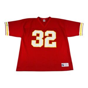 Vintage Marcus Allen #32 Kansas City Chiefs Red Mesh Logo 7 Athletic Jersey XL